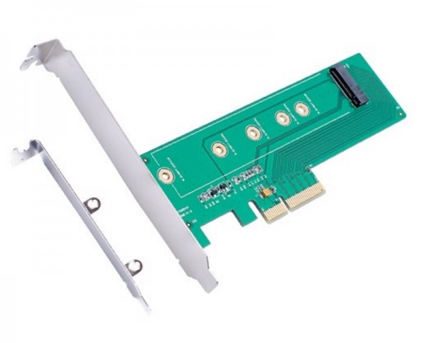 E-GREEN PCI Express M.2 (NGFFSSD) na PCI Express SATA 4 x 3.0 Adapter