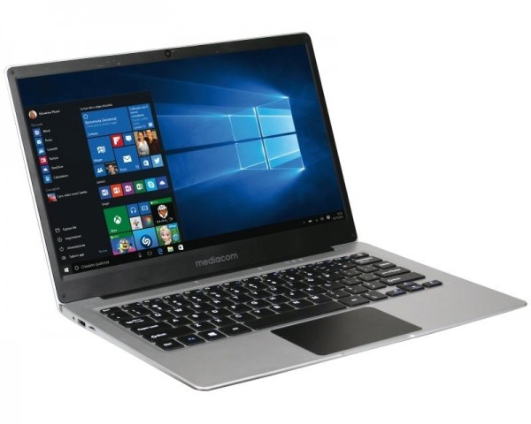 MEDIACOM SmartBook SB142 14'' FHD Intel Atom x5-Z8350 Quad Core 1.44GHz (1.92GHz) 4GB 32GB Windows 10 Home 64bit srebrni