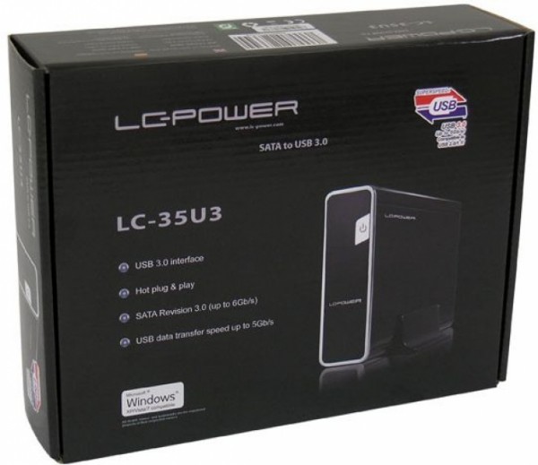 HDD Rack LC Power 3.5'' LC-35U3 SATA USB3.0 Black