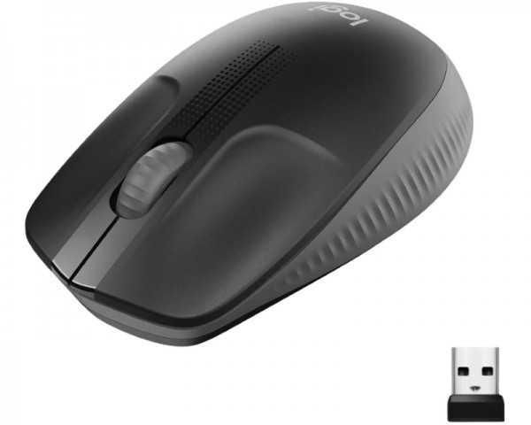 LOGITECH M190 Full-Size Wireless sivi miš