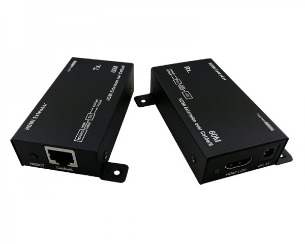 E-GREEN Adapter-Konvertor HDMI extender - RJ 45 cat5e6, 60m
