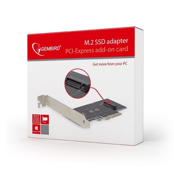 GEMBIRD PEX-M2-01 M.2 SSD adapter PCI-Express add-on card sa Low Profile Bracket