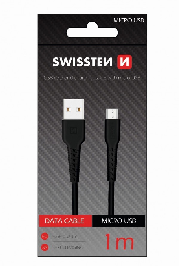 Swissten USB Data Cable 1m Micro (Crna)