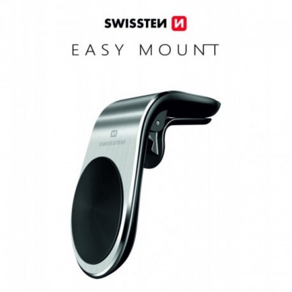 Swissten Auto-drzac Magnetni EasyMount (Siva)