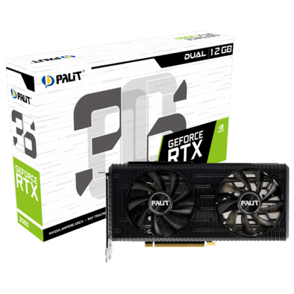 SVGA PALIT GeForce RTX 3060 Dual 12GB GDDR6 192-bit NE63060019K9-190AD