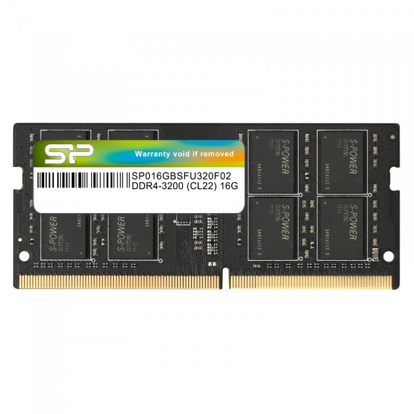 RAM SODIMM DDR4 16GB SiliconPower 3200MHz SP016GBSFU320X02