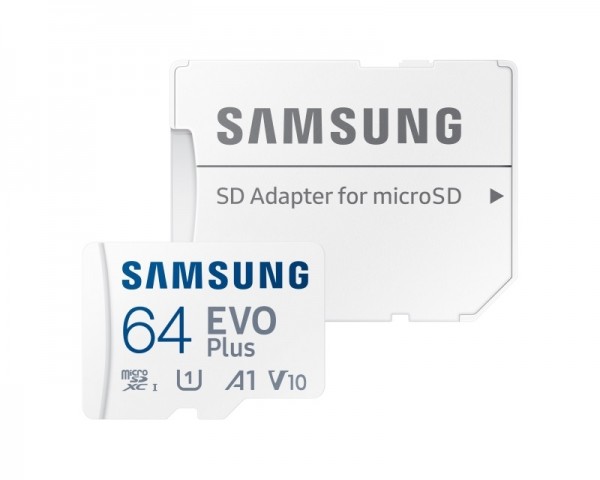 SAMSUNG EVO PLUS MicroSD Card 64GB class 10 + Adapter MB-MC64KA