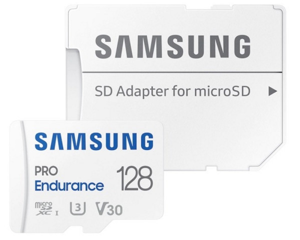 SAMSUNG PRO Endurance MicroSDXC 128GB U3 + SD Adapter MB-MJ128KA