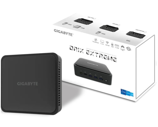 GIGABYTE GB-BEI3-1220 BRIX Mini PC Intel i3-1220P 1.5 GHz(4.40 GHz)