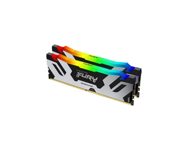 KINGSTON DIMM DDR5 64GB (2x32GB kit) 6000MTs KF560C32RSAK2-64 FURY Renegade Silver RGB