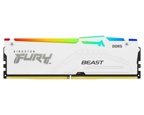 KINGSTON DIMM DDR5 64GB (2x32GB kit) 5200MTs KF552C36BWEK2-64 Fury Beast White Expo