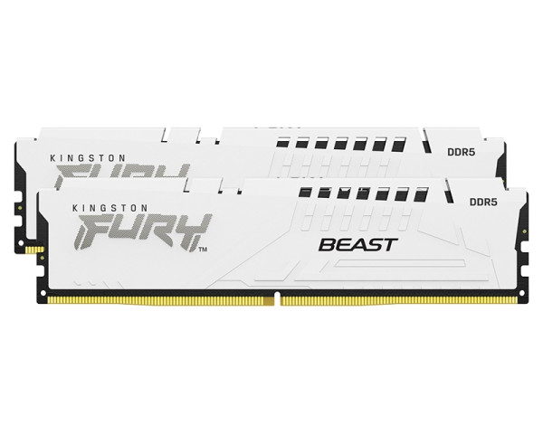 KINGSTON DIMM DDR5 64GB (2x32GB kit) 5600MTs KF556C36BWEK2-64 Fury Beast White Expo