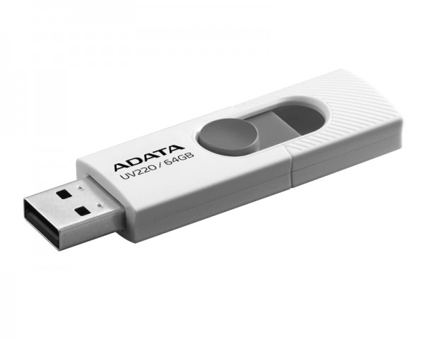 A-DATA 64GB 2.0 AUV220-64G-RWHGY belo sivi